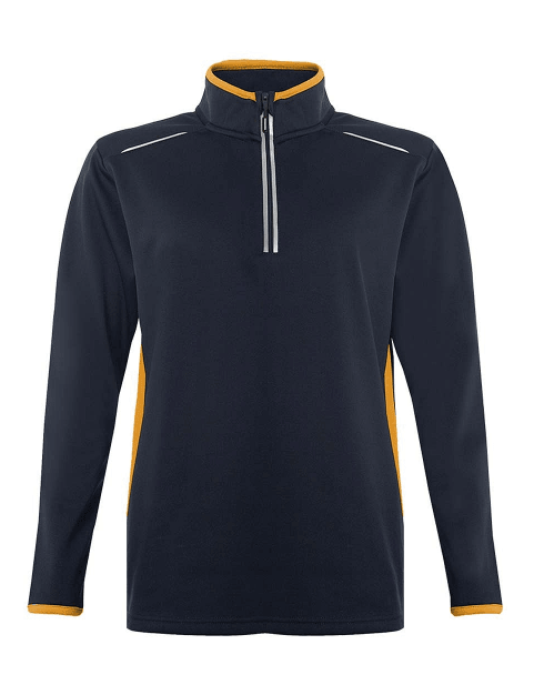 Banner Quarter zip For Men-ZQTR-0057-Navy Gold - FactoryX.pk