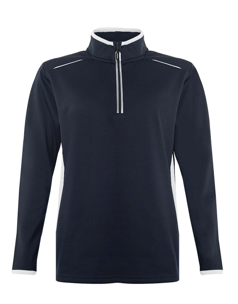 Banner Quarter zip For Men-ZQTR-0057-Navy White - FactoryX.pk