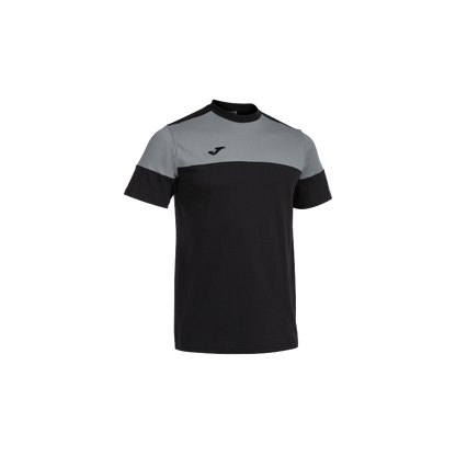 Joma Confort II Round Neck Tee for Him-MTST-2065 -Black Grey