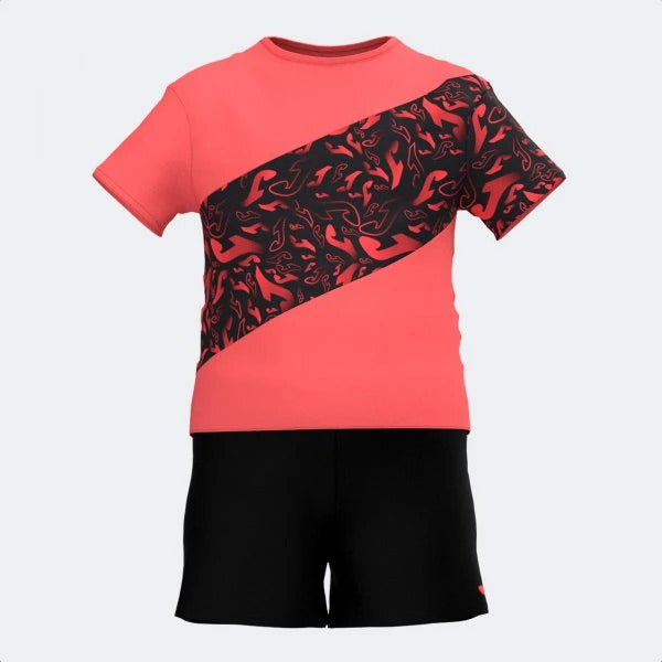 Joma Activewear Tornado Set For Boys-kset-2120-Pink Black