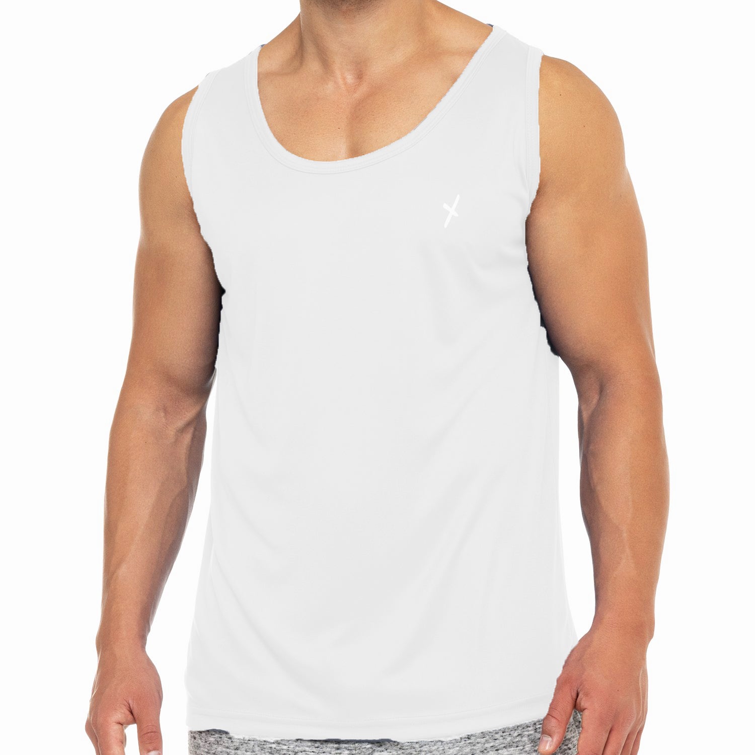 Cflex Activewear Sando For Men-MSNDO-2004-White - FactoryX.pk